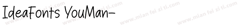 IdeaFonts YouMan字体转换